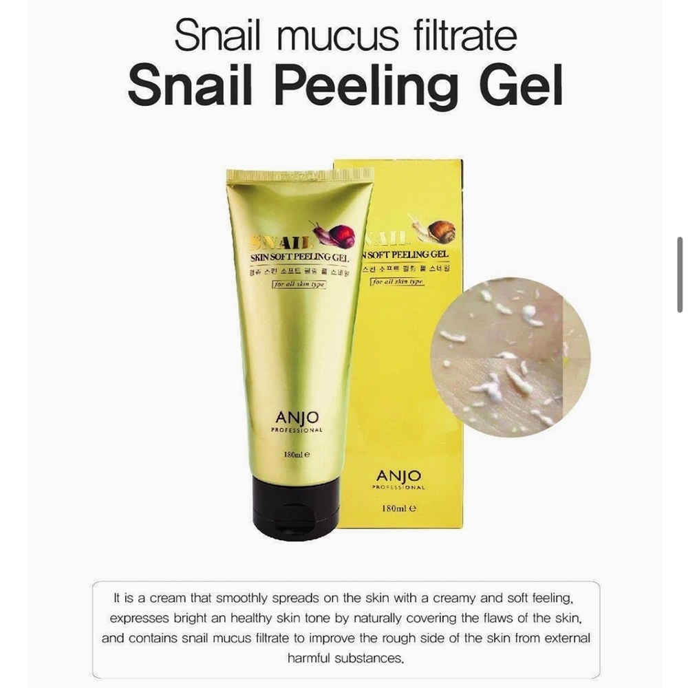 ANJO Professional Snail Skin Soft Peeling Gel 180 ml| BNIB - Picture 2 of 4